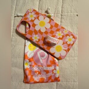 Loopy Case Orange and White Daisy Phone Cover (Krista Horton) 14 pro righty